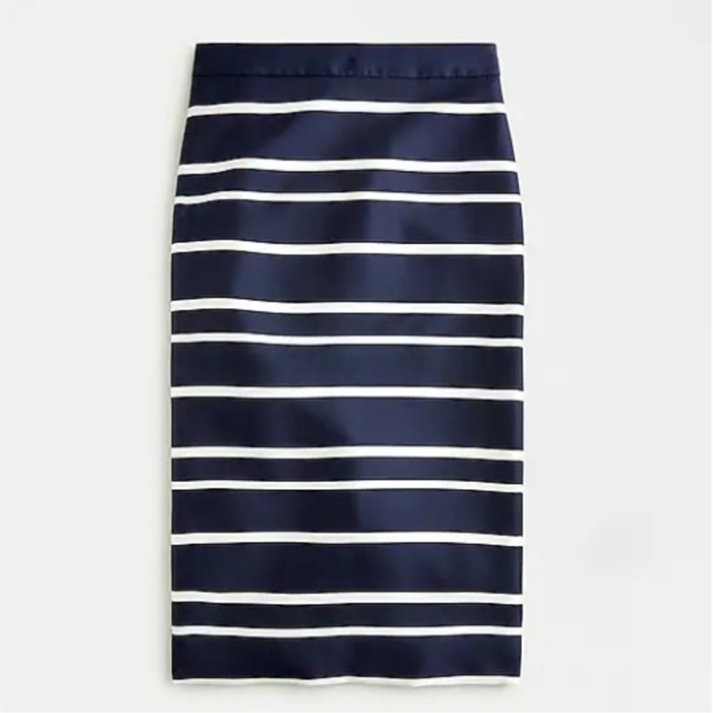 J. Crew Pencil skirt in jacquard stripe Sz 2